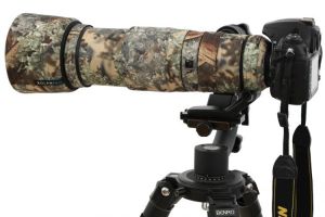 ROLANPRO Lens Coat Camouflage Rain Cover for Nikon AF-S 200-500mm f/5.6E ED VR Lens Protective Case Lens Protection Sleeve