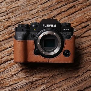 Fuji X-T4 XT4 Camera Mr.Stone Handmade Genuine Leather Camera case Video Half Bag Camera Bodysuit