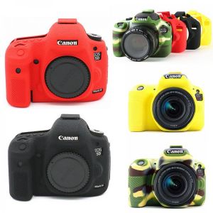 Silicone Skin DSLR Camera Bag Body Case for Canon EOS R 6D 80D 800D 750D 4000D 5DSR 5D Mark III IV 5D3 5D4 200D SL2 T100 T7i
