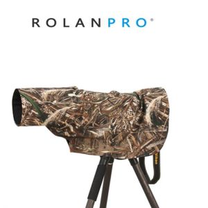 ROLANPRO Rain Cover Raincoat for Telephoto Lens Rain Cover/Lens Raincoat Army Green Camo Guns Clothing L M S XS XXS