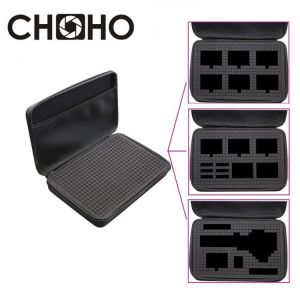 Bag Case DIY Travel Storage Collection Foam Portable shockproof For Gopro 8 9 10 Xiaomi Yi Dji Osmo Pocket Camera Accessories