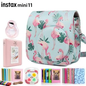 Fujifilm Instax Mini 11 Instant Camera Case Accessories Bundle w/ Shoulder Bag/Photo Frames/Album/Close-up Lens/Filters/Stickers
