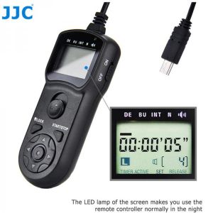 JJC RM-SPR1 Intervalometer Timer Remote Control for Sony ZV1 A7SIII A7RIV A7RIII A7RII A7III A7II A7SII A6100 A6300 A6400 A6600