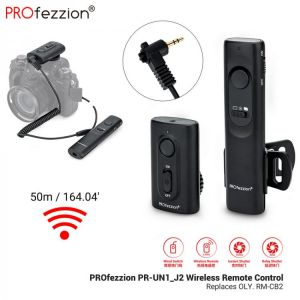 PROfezzion RM-CB2 Wireless Timer Remote Control Shutter Release Cable for Olympus E-M1II em1II E-M1X em1X E-ME3 emE3 E-M53 em53