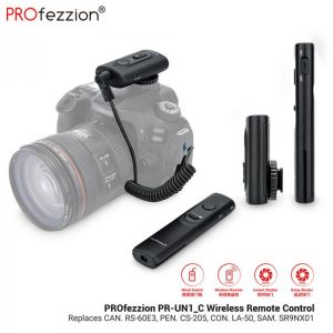 PROfezzion RS-60E3 Wireless Remote Control Shutter Release for Canon 1200D 760D 750D 700D 650D 600D 100D 80D 70D 60D 1300D SX60