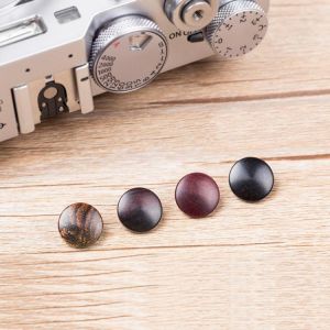 12MM Convex Camera Shutter Release Button Wooden DSLR Button for Fujifilm X100V XT4 X10 X20 X30 X100T For Leica M10-P240