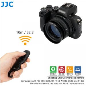 JJC Wireless Remote Control Commander for Nikon Z fc Zfc Z50 COOLPIX P950 A1000 B600 P1000 Camera Replaces ML-L7 Remote Control