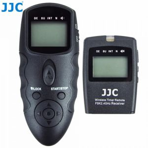 JJC DSLR Camera 2.4GHz 100M Transmission Distance Controller 56 Channels RF Wireless Timer Remote Control for Canon/Nikon/Sony