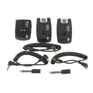 Viltrox FC-240 Channels Wireless Remote Strobe Speedlite Radio Flash Trigger Transmitter 2 Receivers Set for Canon Camera Flash