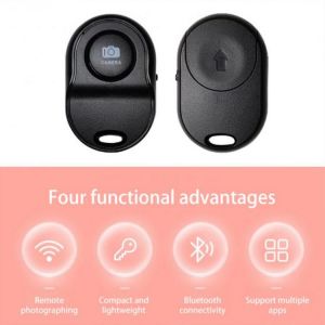 Bluetooth-compatible Remote Control Button Wireless Controller Self-Timer Camera Stick Shutter Release Monopod Selfie For ios