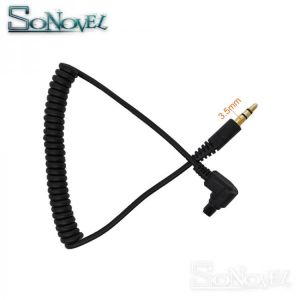 3.5mm-C3 / 80N3 Remote Control Shutter Connect Cable Cord for Canon 5D 6D 7D Mark II 1Ds 5Ds R 5D Mark IV III Pixel TW-283 T3 T8