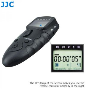 JJC Multiple DSLR with Remote Interface and IR Receiver Camera Wired Infrared Timer Remote Controller for Canon EOS 1D Mark IV