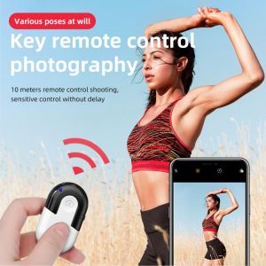Mini Bluetooth-compatible Remote Control Button Wireless Controller Self-Timer Camera Stick Shutter Release Selfie for iphone 6s