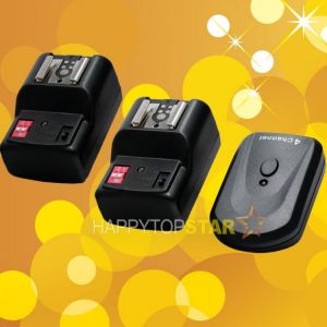 PT-04 4 channel Wireless Studio Flash Trigger hot shoe 1 Transmitter and 2 Receivers Flash trigger Photo light speedlite