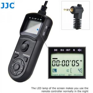 JJC DMW-RSL1 Intervalometer Timer Remote Control for Panasonic G7 GH5 GH4 S5 S1 S1R S1H GX8 GX7 FZ300 FZ1000 FZ200 FZ150 FZ100