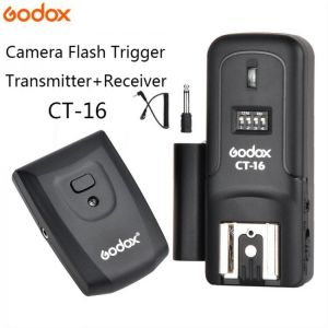 Godox CT-16 16 Channels Wireless Flash Radio Trigger Transmitter + Receiver Set for Canon Nikon Pentax Studio Speedlite Flash