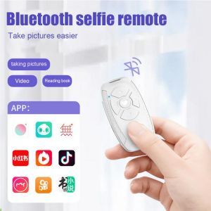 Rechargable Bluetooth-compatible Remote Control Button Selfie Camera Stick Shutter Release Wireless Controller For Phones e-book