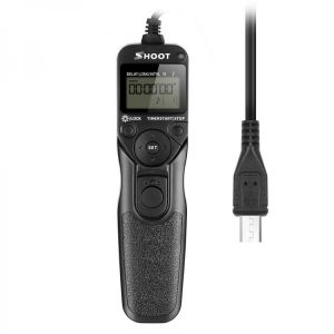 SHOOT RS-60E3 LCD Time Shutter Release Remote Control for  Sony A6000 A7000 A5000 A3000 A6 A7R rx100ii nex-3nl hx50 hx60