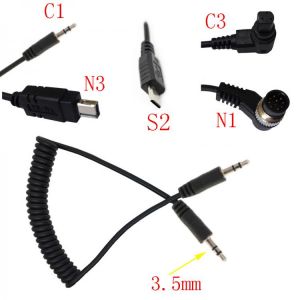 all in one place אביזרים 3.5mm Remote Shutter Release Cable Connecting Cord C1 C3 N1 N3 S2 For Canon Nikon Sony Pentax