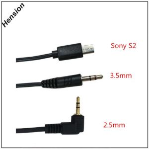 2.5mm/3.5mm S2 Remote Shutter Release Connecting Cable for Sony A58 NEX-3N A7 A3000 A5000 A6000 RX10 RX100II RX100III HX300