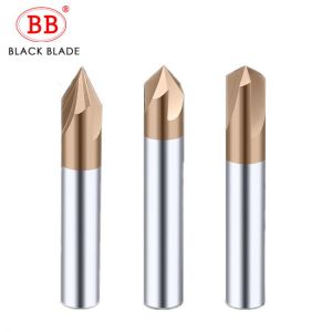 BB Chamfer Milling Cutter Carbide Corner Countersink Chamfering Mill Deburring Edges V Grove Router 60 90 120 Degree 2 3 Flutes
