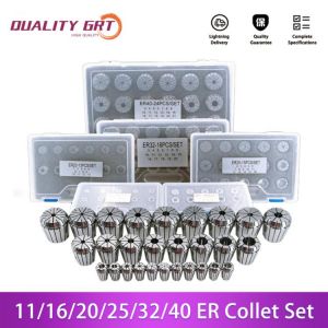 Quality Grt 1Set ER Collet Chuck ER16 ER20 ER25 ER32 ER40 Cnc Gereedschaphouder Graveermachine Draaibank Mill Spring Chuck