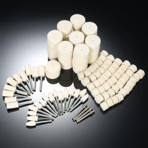 129Pcs Dremel Accessories Polishing Wheel Polishing Tools Wool Felt Metal Surface Buffing Polishing Wheel for Rotary Tool