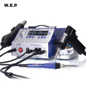 WEP 948-II Suction Tin Gun Desoldering Station Hot Air Gun Soldering Iron Suction Pen 4 IN 1 Intelligent Soldering Station