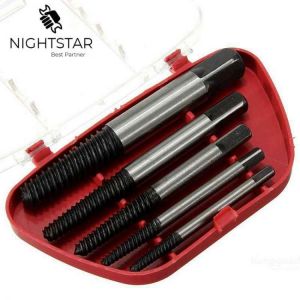 5Pcs Screw Extractor Center Drill Bits Guide Set Broken Damaged Bolt Remover Removal Speed Easy Set