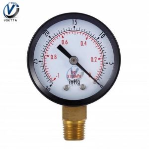Vacuum Manometer Mini Dial Portable Dual Scale Dial Gauge 1/4" NPT -30HG/0PS Vacuum Pressure Meter 2" Dial Digital Displ