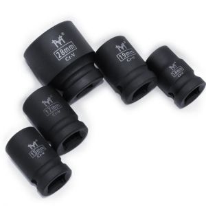 1/2" Short Impact Socket Adopter Air Sockets 6 Point 10 12 13 14 16 17 18 19 21 24 27 30 32mm for Electric Impact Air Pneumat