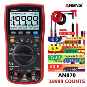ANENG AN870  Digital Multimeter 19999 Counts True Rms Multimeter Transistor Tester Voltimetro Profesional Capacitance Meter