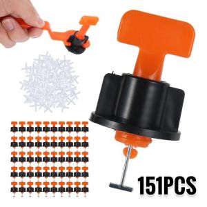 151PCS Level Wedges Tile Spacers for Flooring Wall Tile Spacer Carrelage Tile Leveling System Leveler Locator Spacers Plier