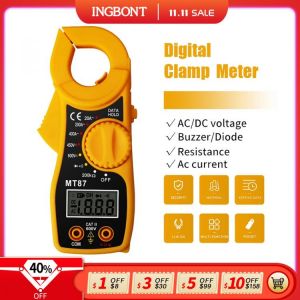 INGBONT LCD Digital Clamp Meter AC/DC Multimeter Current Amper Capacitance Pliers Ammeter Resistance Tester Electrical Measure