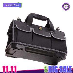 Large Capacity Tool Bag Hardware Organizer Crossbody Belt Men Travel Bags Spanner Toolkit Electrician Carpenter Backpack Handbag