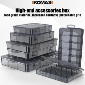 Multi-compartment box Transparent screw storage box Electronic component compartment box Small accessory tool compartment box