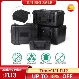 Waterproof Safety Case ABS Plastic Tool Box Outdoor Tactical Dry Box Sealed Safety Equipment Storage Outdoor Tool Container