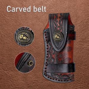 Belt Buckle Cosplay Decoration Handmade Knife Leather Sheath For Leatherman Multitool Sheath EDC Pocket Organizer With Waist