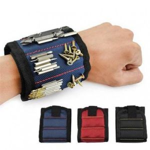 Portable Magnetic Wristband Portable Tool Bag Electrician Wrist Tool For Screw Nail Nut Bolt Drill Bit Repair Kit Bracelet 1pcs