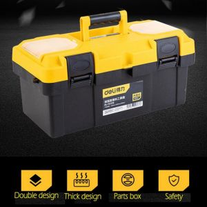 17Inch Large Capacity Portable Plastic Hardware Toolbox Household Tool Multiplie Storage Box Anti-fall Box Tackle Tool Case