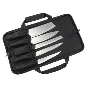 WESSLECO Chef Knife Bag Foldable Bag Carry Case Bag Kitchen Cooking Portable Durable Storage Knife Tool Bag