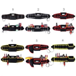 Electrician Drill Tool Bag Waist Pocket Pouch Belt Storage Holder Maintenance Kit Power Portable Tool Case