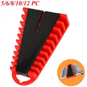 5/6/8/10/12 slot Wrench Rack Storage Tools Plastic Tool Organizer for Spanner Hand Tools Garage Wrenches Keeper