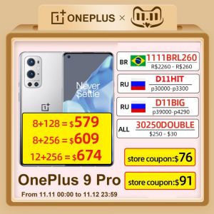 Global Rom OnePlus 9 Pro 5G Smartphone Snapdragon 888 120Hz Fluid Display 2.0 Hasselblad 50MP Ultra-Wide Oneplus 9pro Phone