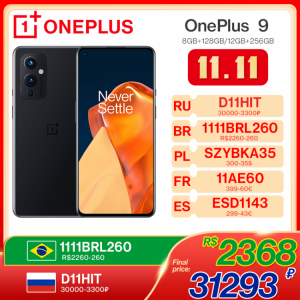 Global Rom OnePlus 9 5G Snapdragon 888 8GB 128GB Smartphone 6.5‘’ 120Hz Fluid AMOLED Hasselblad Camera OnePlus Official Store