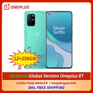 all in one place טלפונים סלולרים DHL Free Global Version Oneplus 8T 12GB 256GB SmartPhone 120Hz Fluid AMOLED Snapdragon 865 Octa Core 65W Warp Charge Android 11