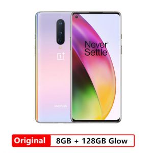 Global Rom Oneplus 8 5G Smartphone  8GB 128GB  Snapdragon 865 Octa Core 6.55'' 2400x1080 90Hz Android 10 30W Charger NFC