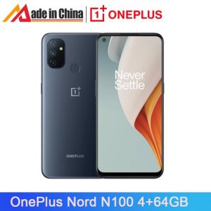 Global Version OnePlus Nord N100 4GB 64GB Smartphone 6.52'' 90Hz 5000 mAh 13MP Triple Cameras 18W Fast Charge 4G Mobile 