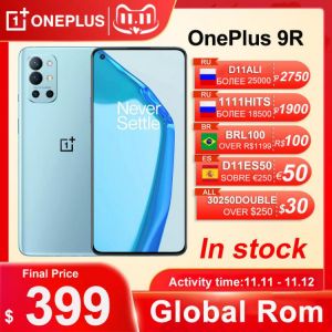 Global Rom OnePlus 9R 9 R Celular 5G Smartphone Android Snapdragon 870 65W Fast Charge Cell Phones Unlocked Support OTA and NFC