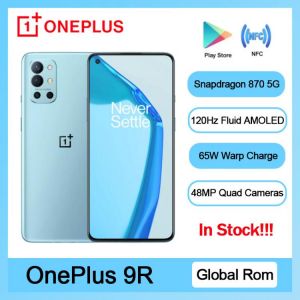 Original Global Rom OnePlus 9R 5G Smartphone 9 R Snapdragon 870 8GB 128GB 6.55'' 120Hz AMOLED Screen 65W Warp Mobile Pho